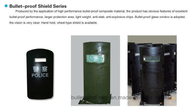 Military Gear Folding Wheeled Bulletproof Ballistic Shield