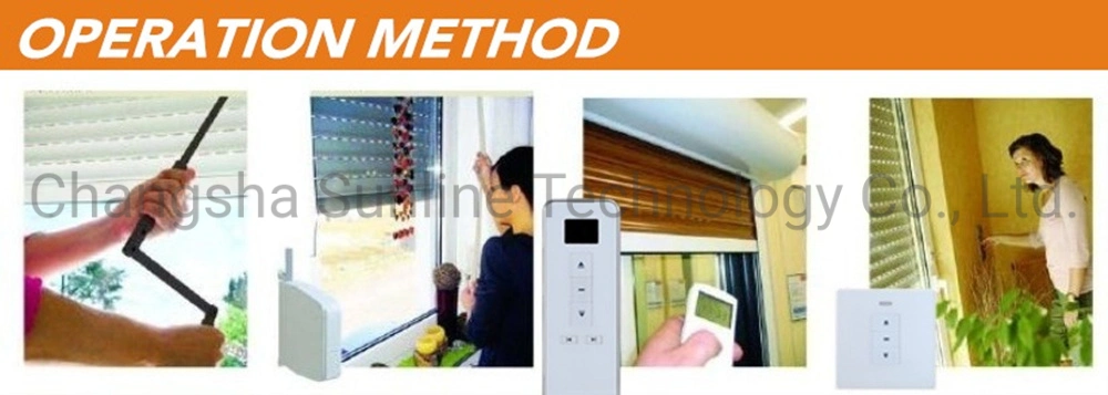 Automatic Remote Control Roll up Customize Burglar Proof Aluminum Roller Shutter Window
