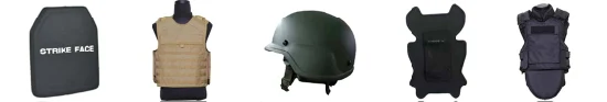 防弾ヘルメット / 防弾シールド / 防弾アーマープレート / ボディアーマー
