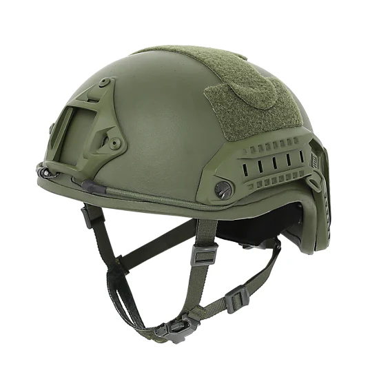 ダブルセーフティ安全装備、グリーン防弾ヘルメット快適レベルIIIA、高速弾道ヘルメット